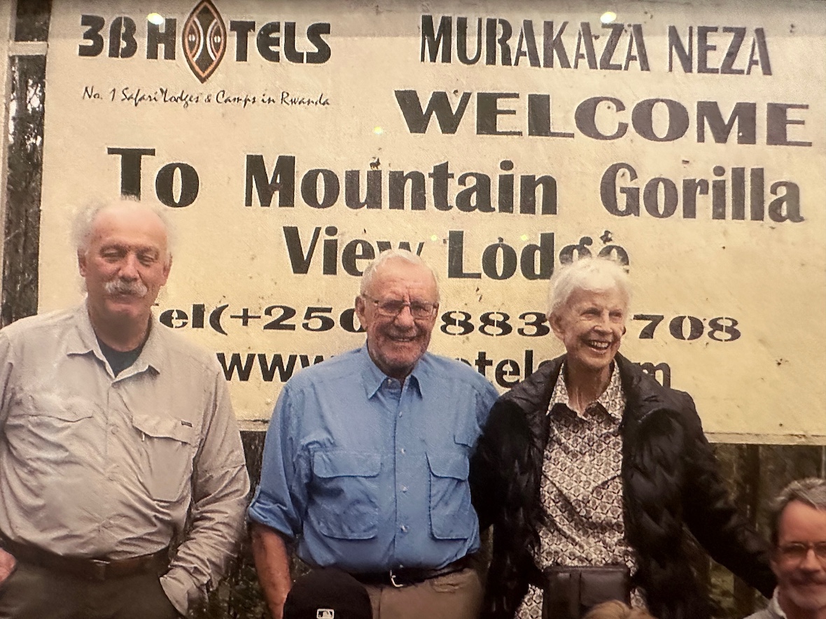 Craig Sholley with Gordon and Patricia Gray.