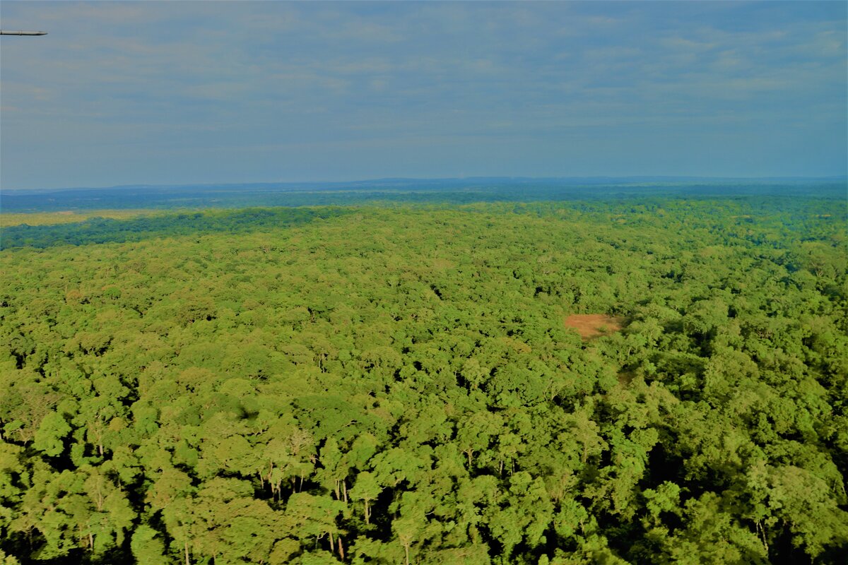 Aerial view of Bili-Uele Landscape in DRC