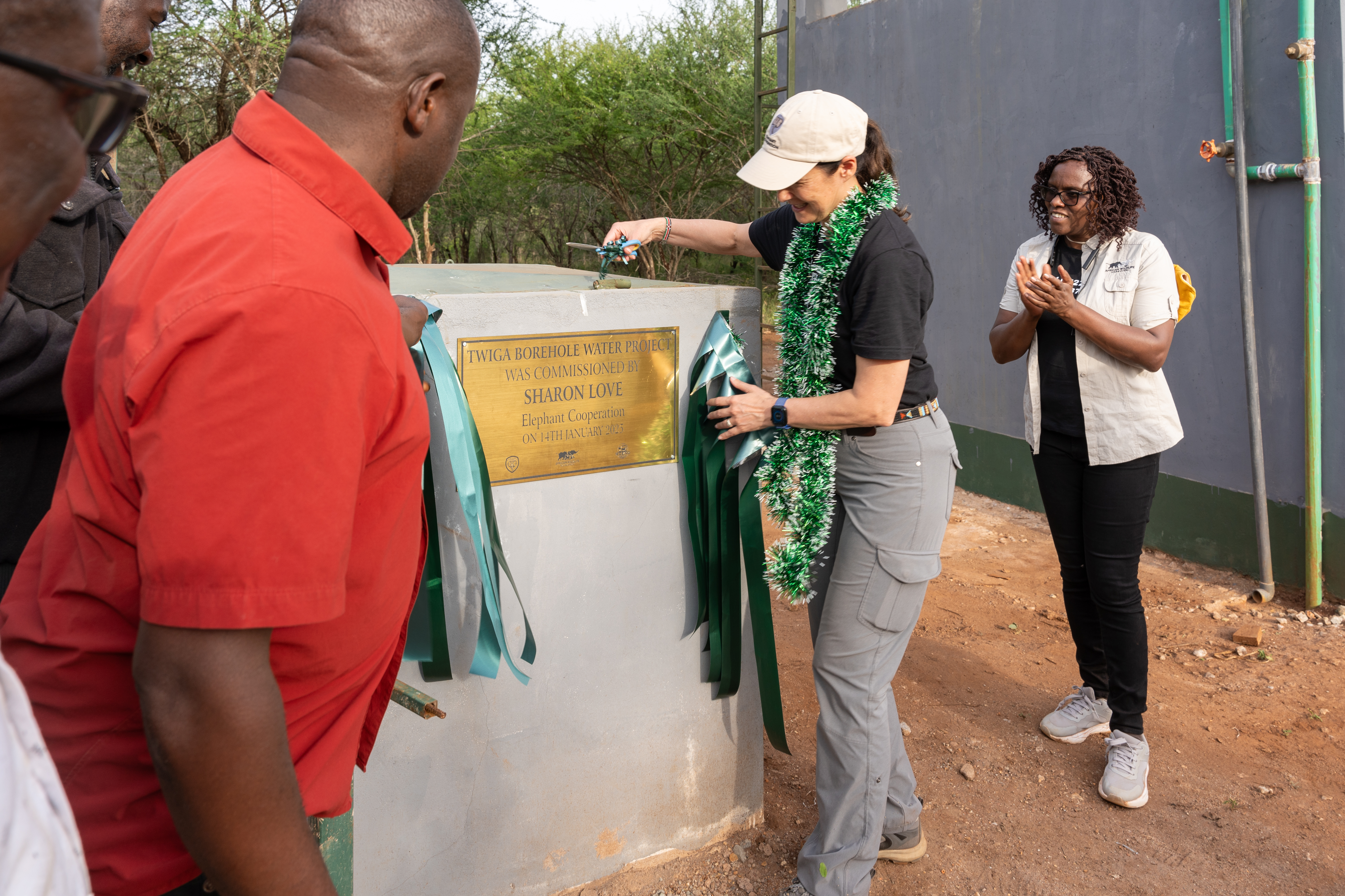 Official launch of the Twiga Borehole in Mgeno Conservancy by Elephant Corporation and African Wildlife Foundation 