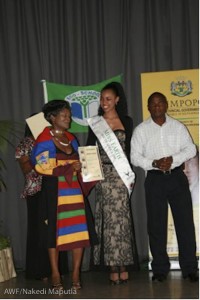 Miss Earth South Africa was here to honor the learners.