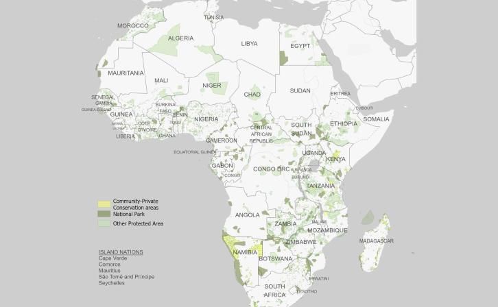 Map of African Protected Areas