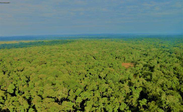 Aerial view of Bili-Uele Landscape in DRC