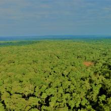 Aerial view of Bili-Uele Landscape in DRC